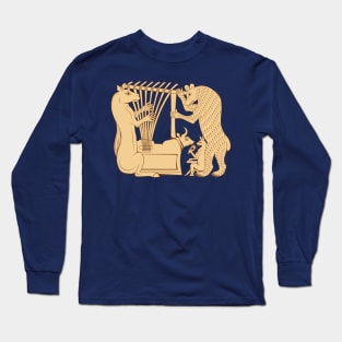 Sumerian animals playing the Lyres Long Sleeve T-Shirt